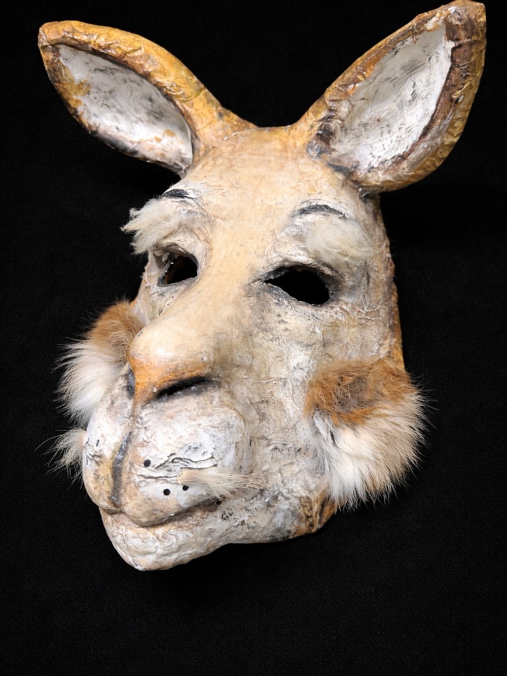 Handmade Paper Mache Kangaroo Mask - Animal Costume